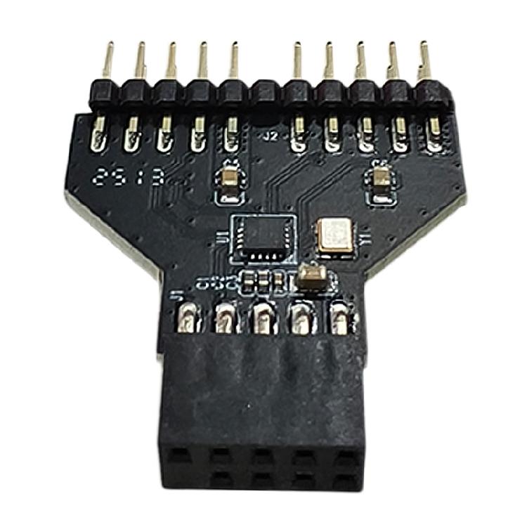 

USB 2.0 Connectors for RGB USB2.0 9Pin Interface Splitter Computer Adapter 1