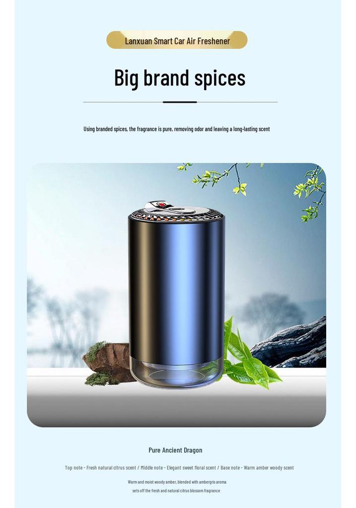 Starry Sky Car Air Vent Perfume Diffuser: Smart Automatic Aroma Sprayer with Long-lasting Fragrance and Ambient Ceiling Light Effect.
