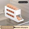 4-Layer Slide Egg Storage Box for Refrigerator Door - Large Capacity Automatic Egg Roller