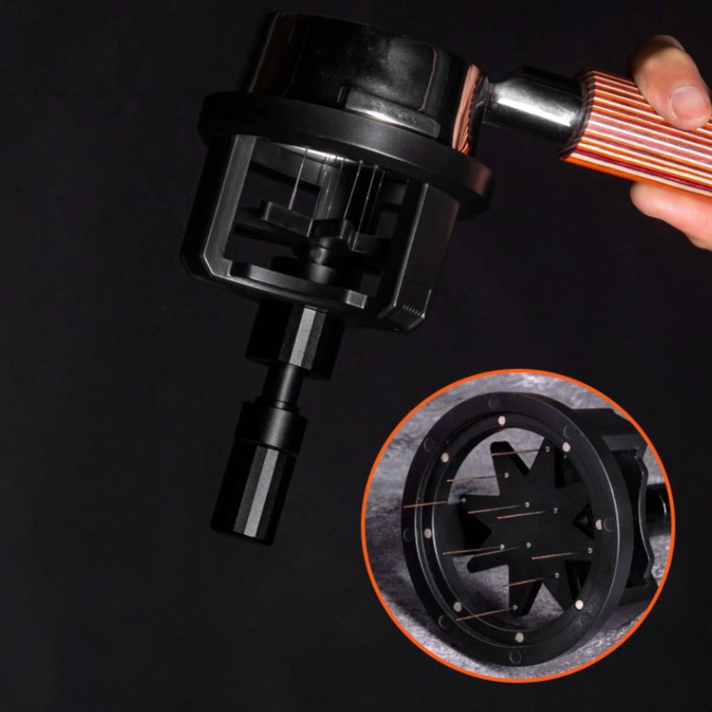 WDT Tool with Stick-on Mount Long-Lasting Espresso Low-Height