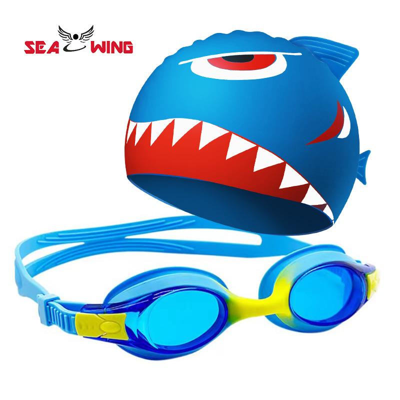 Children's swimming goggles for girls and boys, waterproof, anti-fog, high-definition swimming goggles for teenagers, racing training, myopia
