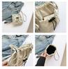 Women's Lightweight Crossbody Phone Bag - Japanese Korean Style with Bow and Drawstring, Casual and Versatile Coin Purse