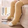 Niduoxiong Children's Socks, Baby Long Socks for Spring, Autumn And Winter, Newborn Over-Knee Socks, Breathable Cotton Socks, 3 Pairs Per Pack
