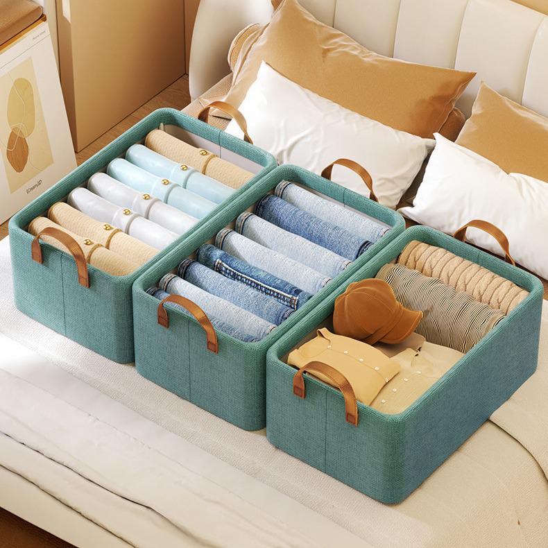 Steel Frame Foldable Fabric Organizer for Clothes, Pants, and Underwear