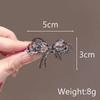 Crystal Bow Hair Clip for Woman Summer Hair Claw Fashionable Duckbill Hair Clip Alloy Hair Accessories