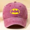 D Flat Pc Cartoon Print BatUnisex Vintage Washed Baseball Cap  Soft Distressed Style for Unisex  Women Machine Washable Casual
