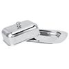 With Cover Handle Cheese Box Container Stainless Steel Metal Cheese Tray  Daily Dessert Serving