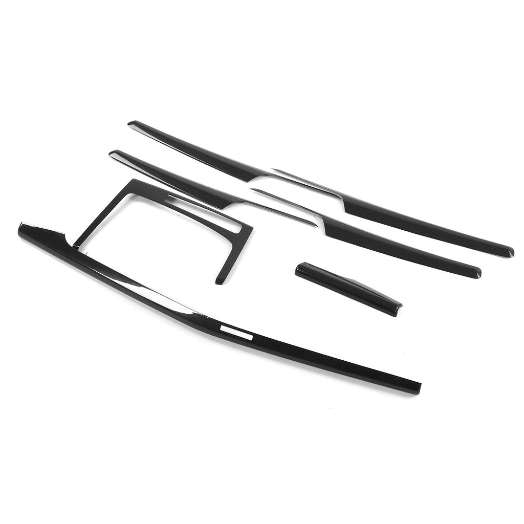 7PCS Car Interior Trim Strip Kit Dry Carbon Anti UV Replacement for 2018+ LHD