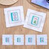 Mahjong Embroidered Napk, 4 Pieces Linen Cocktail Napk, Perfect Chinese New Year Gift for Mahjong Lovers, Dinner, Bridal Showers, Game Nights, Unique