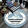 Swansea City logo pattern round rug,Carpet Rug for Living Room Bedroom Playroom ,Non-slip Floor Mat,Holiday Gifts and Birthday Gifts.