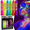 6 PCS Festival Face Paint Luminous Body Painting Professional Face Paint