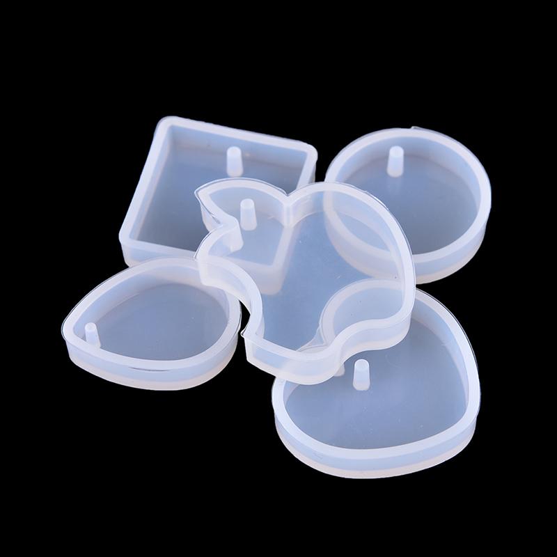 12ks/sada děr Klíč Waterdrop Silicon Mold Forma Pryskyřice Výroba šperků Diy Craft