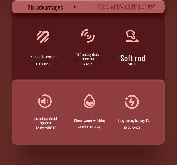 Mi Ji Yi Yue Telescopic Suction Stick - Female Masturbation Device, 50/box.