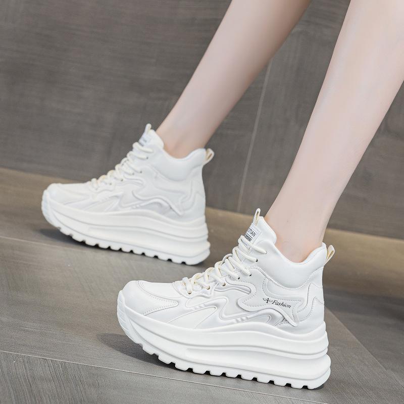 Inner height increase women's 2026 women's shoes new thick baseplate shoes lightweight dad versatile casual shoes