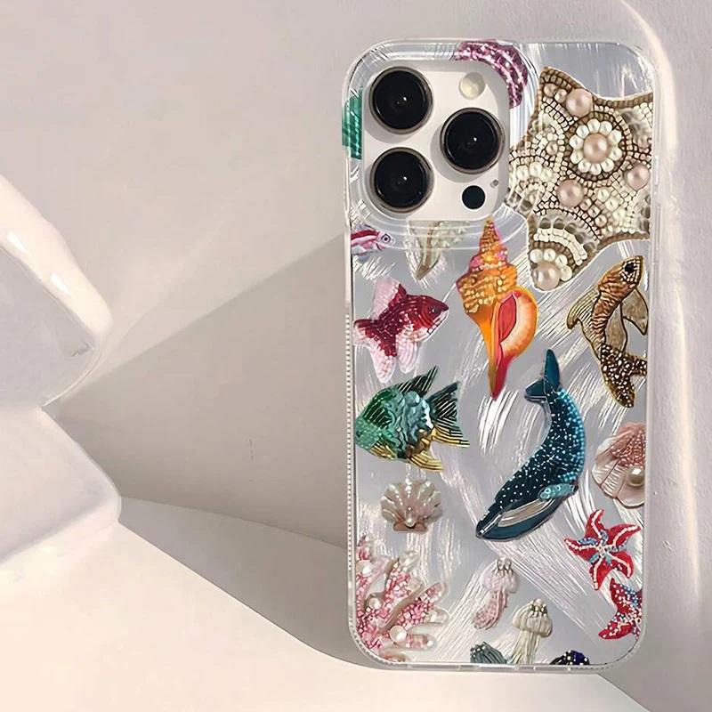 Summer Pink Flower Starfish Phone Case for Samsung Galaxy A56 A36 A26 A73 A72 A55 A54 A53 A52 A34 A33 A32 A23 A14 4G 5G Cover