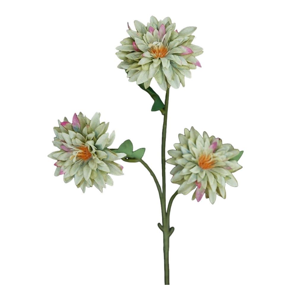 64cm Length Artificial Dahlia Flower 3 Heads Faux Flower New Simulation Flowers  Photography Props
