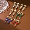 High-End Fashion Leaf Tassel Earrings - Elegant Design and Unique Style