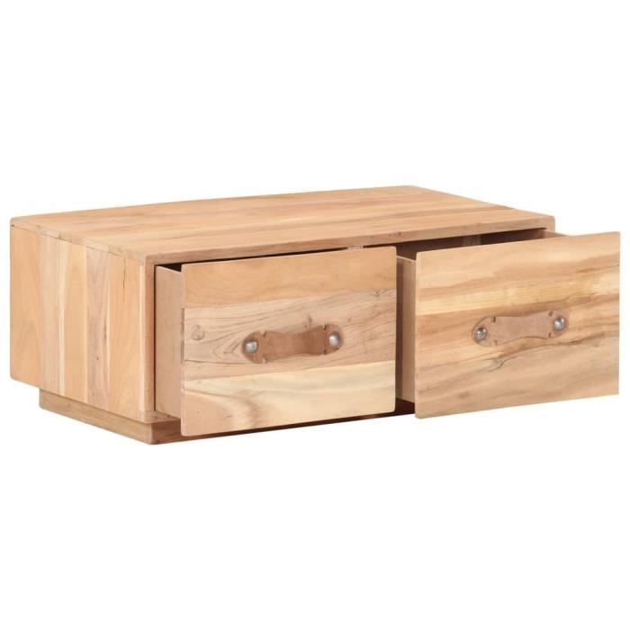 VidaXL Table basse 90x50x35 cm Bois de récupération massif