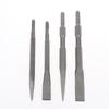 Extended Electric Hammer Slotting Pick Pointe Flat Chisel High Hardness for Concrete Wall Grooving Construction Projects