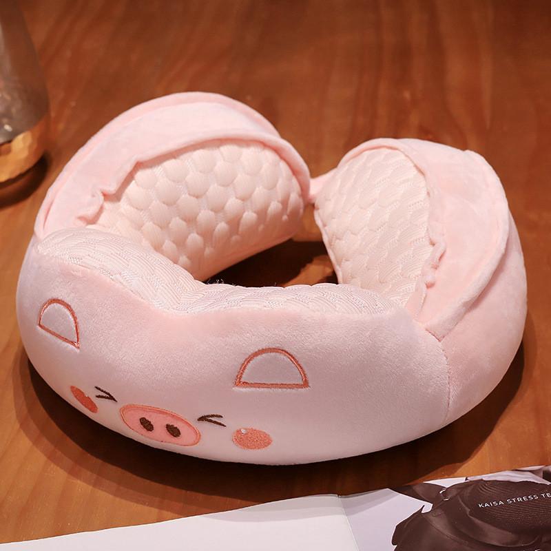 

Shaped Pillow U Neck Pillow Travel Plane High Speed Rail Sleeping Vehicle Tools розовый