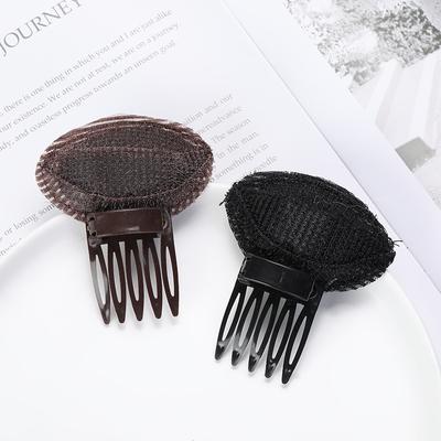 1 x flauschiger Aufkleber für das Vorderhaar, Haarpolster, Haarscheibengerät, Prinzessinnenkopf-Höhenverstärker, Pony-Aufkleber, Kopfbedeckung für Haarschmuck.
