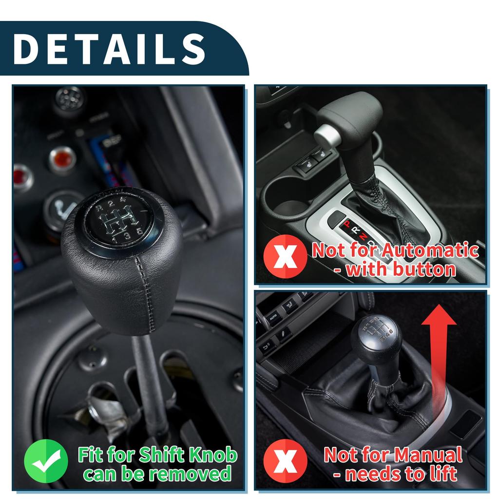 TUCKBOLD Car Shift Knob 6cm | Front Shift Lever Knob Universal for Automatic and