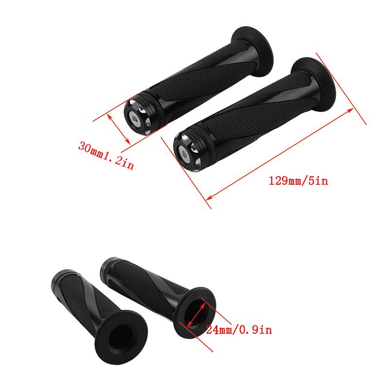 Universal Motorcycle Handle Handlebar Hand Bar Grip 7/8 22mm For Kawasaki Honda Yamaha Suzuki Benelli Ducati