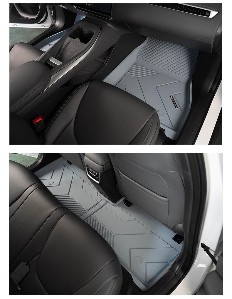 TPE Floor Mats for XPeng Mona 03 Max, dual-color injection, interior upgrade.