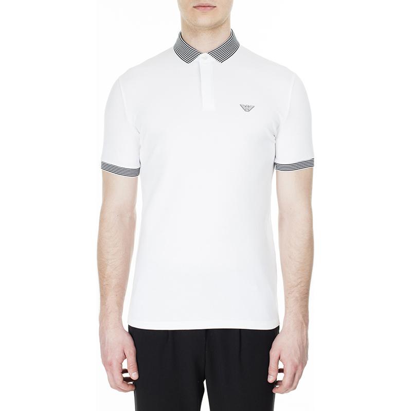 EMPORIO ARMANI Polo Shirt Men's White 3H1F84-1J46Z-0104