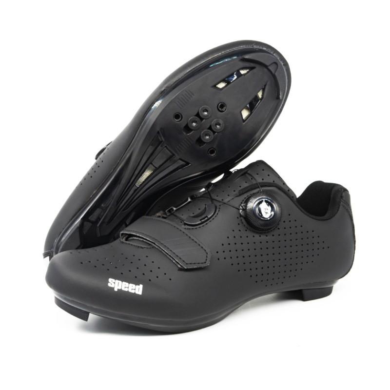 Unisex Cycling Shoes Road Mountain Bike SPD Clipless Pedals Breathable Rigid Sole Indoor Trainer Wide Fit