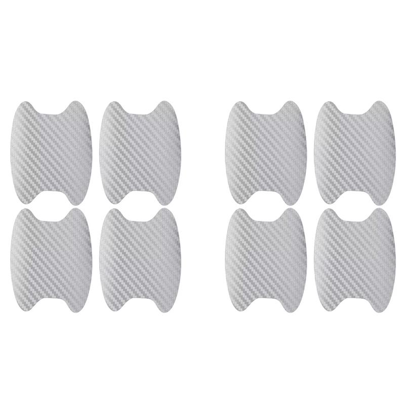 4Pcs Car Door Sticker Carbon Fiber Scratches Resistant Cover Auto Handle Protection Film Exterior Styling Car Accessories