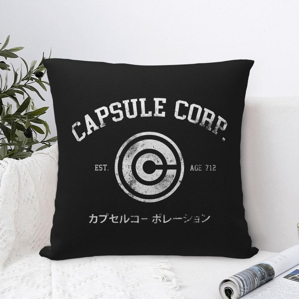 Capsule Corp Corporation Logo Square Pillowcase Cushion Cover Pillow Case Throw Pillow Cover for Home Sofa Living Room