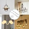 Adjustable Metal Pendant Chandelier Chain with Detachable Link 6 feet Industrial Light Fixture Chain Easy to Install