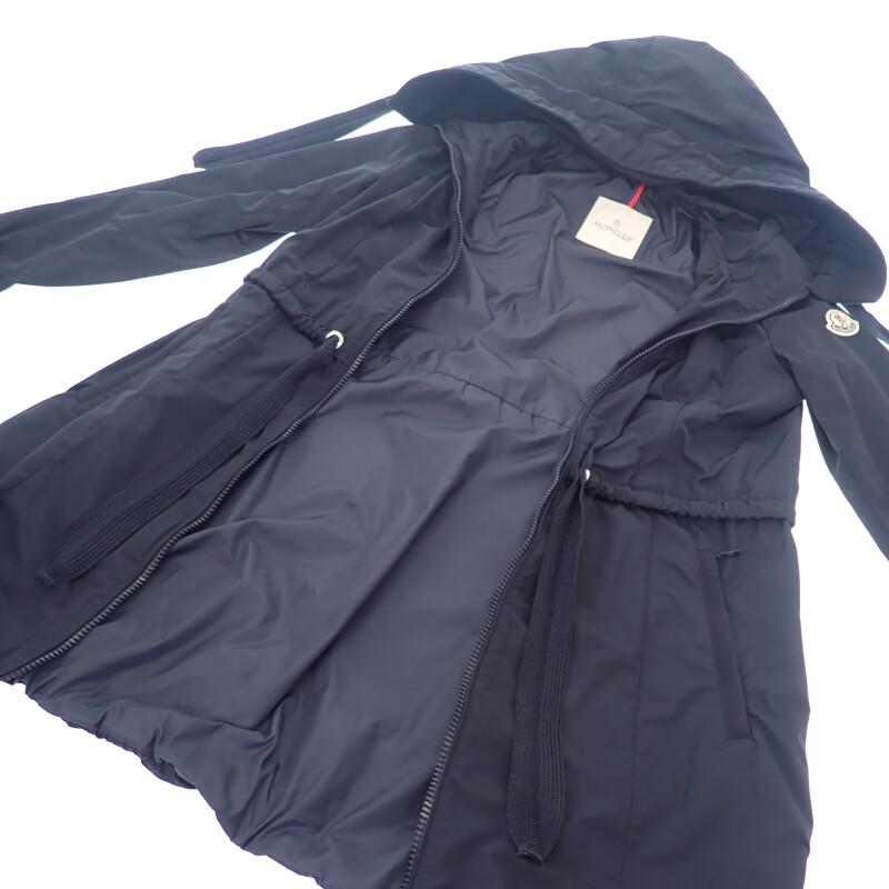 MONCLER  D10934910105_54543 Mod coat Navy polyester Women