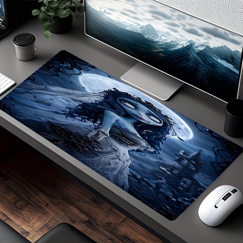Corpse Bride Print Mouse Pad, for Keyboard Pad Laptop PC Mat for Office Home Use, Desk Decor, Perfect Birthday Gift for Gamers
