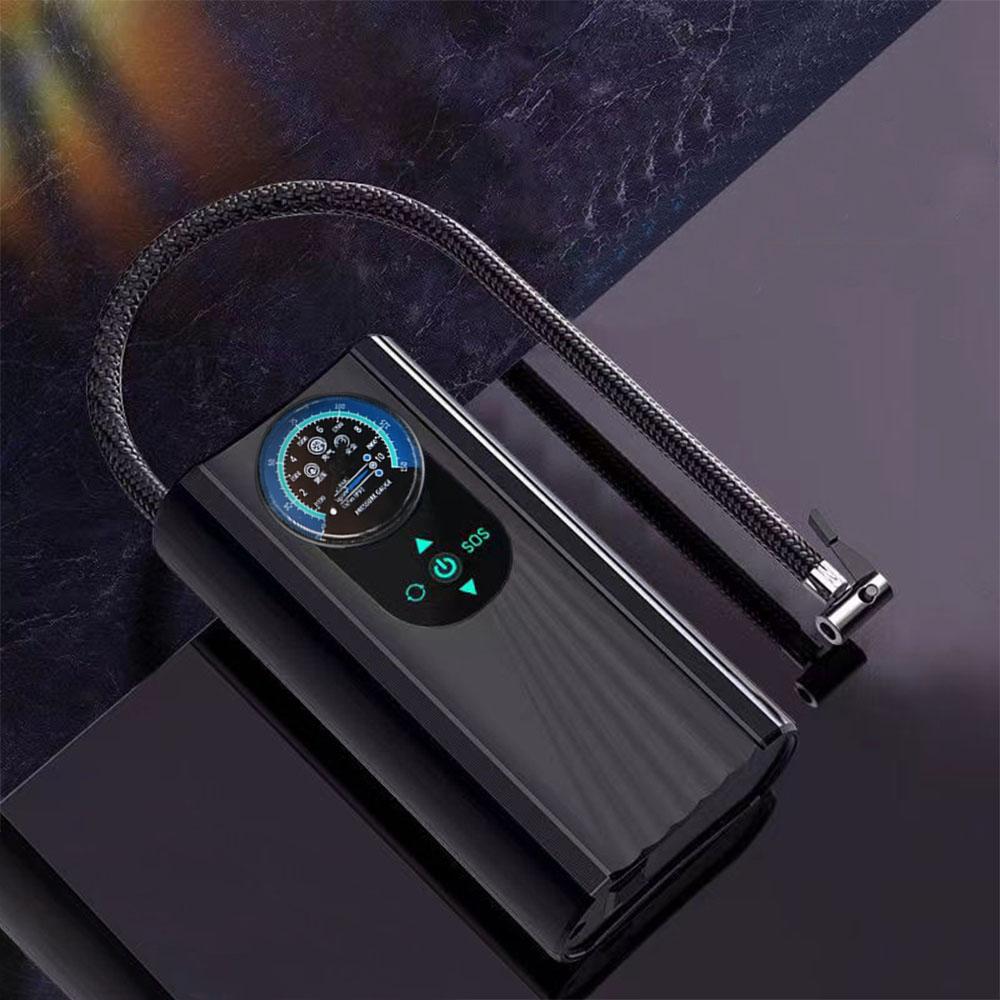 Quick Inflating 12V High Precision Motorcycle Tyre Inflator Handheld Air Pump for Motorbike Auto Bicycle Electric Air Compressor
