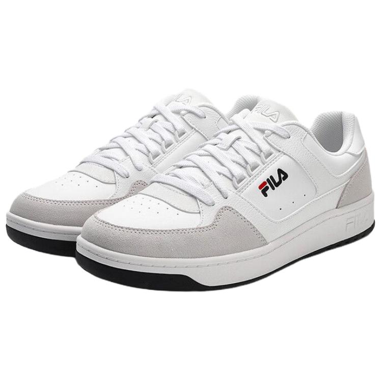 FILA Chic Versatile Comfortable Lightweight Low-Top Skate Shoes Men sneakers White Gray A52M623102F-BW