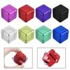 Fingertip Square Decompression Spinning Top Cube Metal Kids Adult Toy Stress Relief  Anti-Anxiety Fingertip Toys