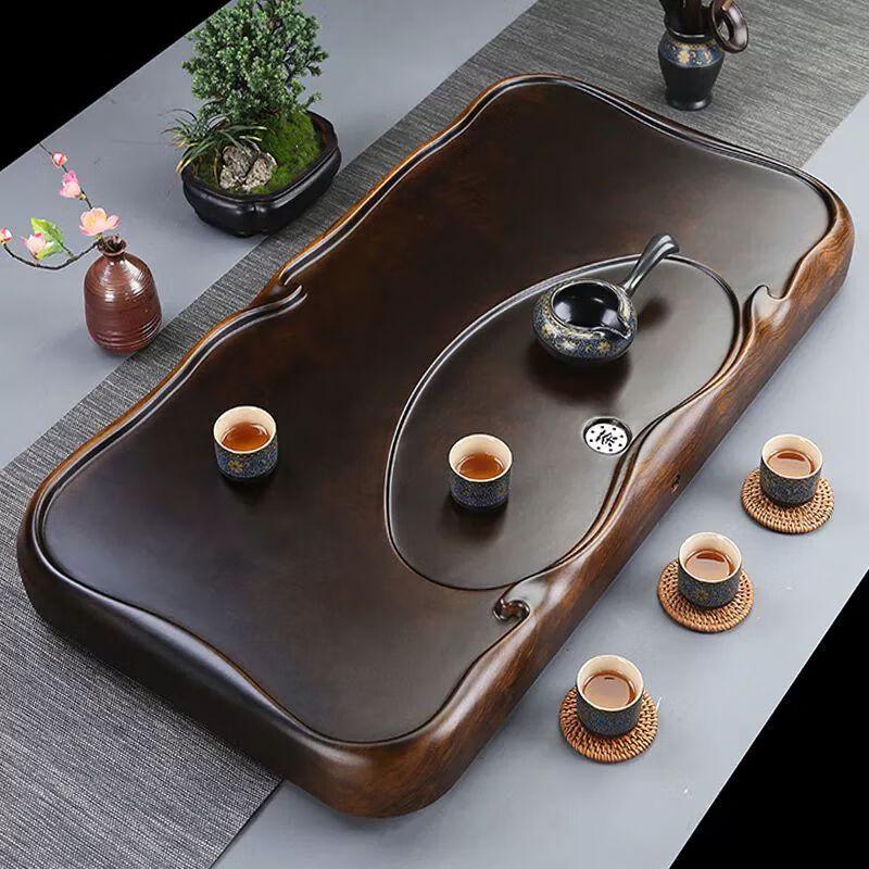 

Чайный поднос из массива черного дерева ручной резьбы