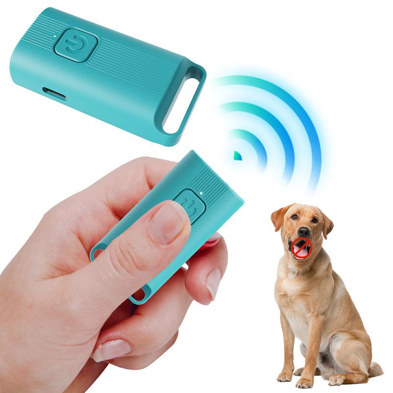 Handheld Ultrasonic Bark Stopper Lighted Anti Barking Devicefor Dog Training Effective Bark Control Pet Training Tool