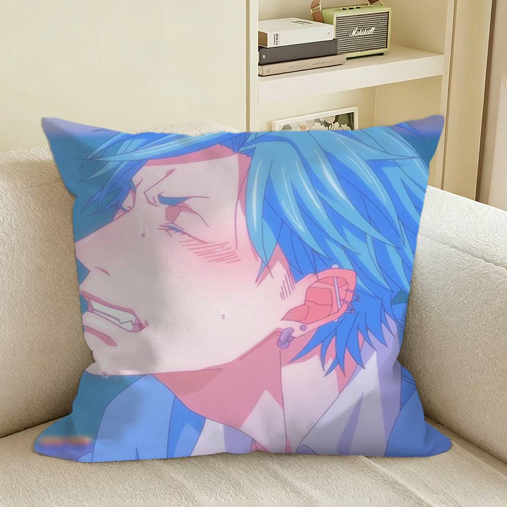 YBC BLAnime Tamura Yui Square Sofa Pillow Cover Solid Color Living Room Home Decor Cushion Case