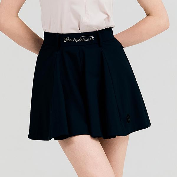 HENRY STUART Women'S Pleated Flare Skirt Navy