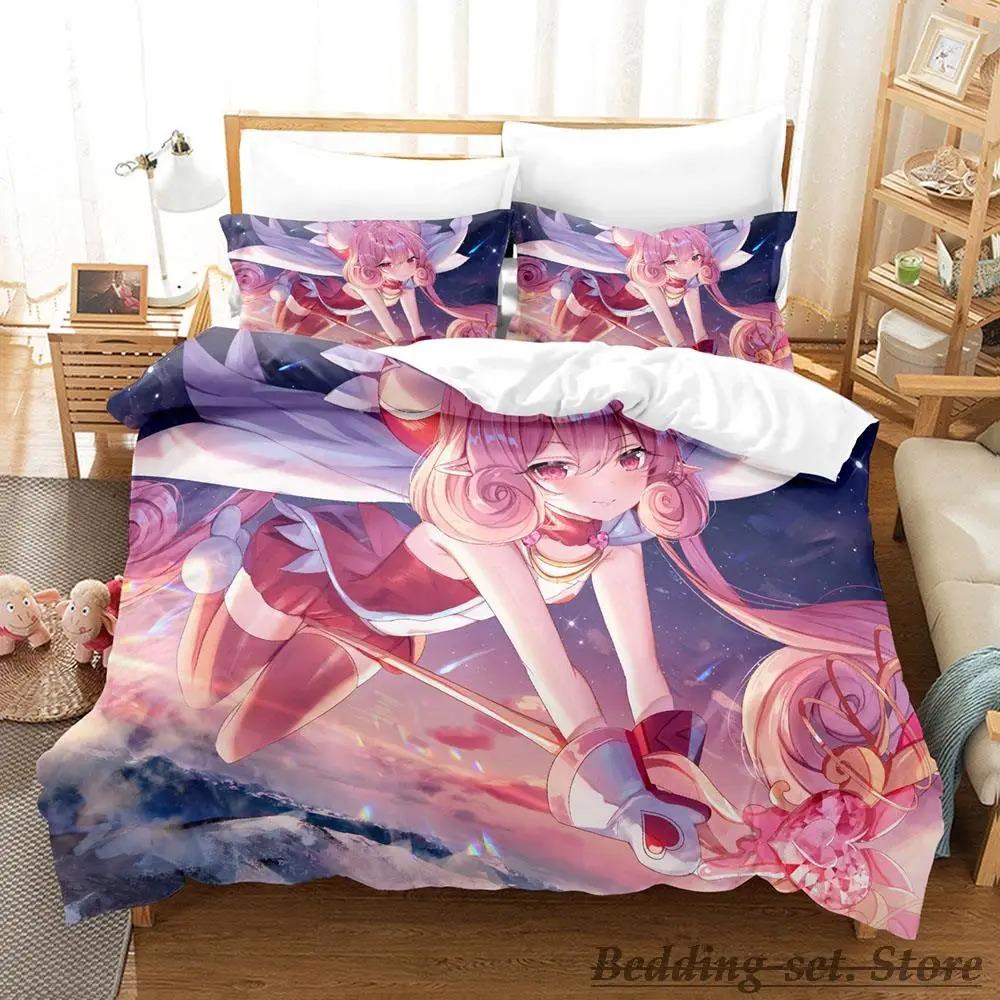 Pink Neneka Bedding Set Single Twin Full Queen King Size Bed Set Adult Kid Bedroom Duvetcover Sets Anime Parure De Lit Bed