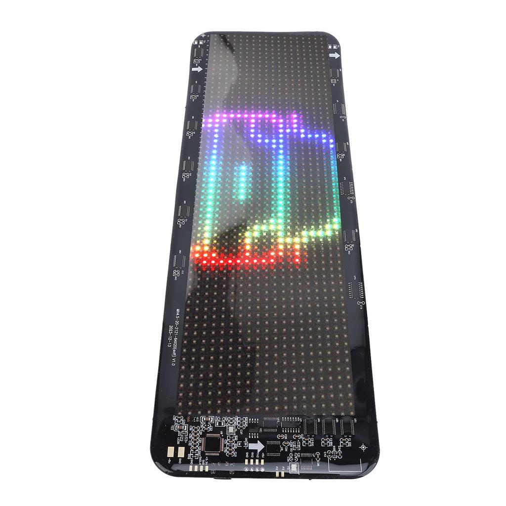 Car USB 5V LED Sign 11x32cm Bluetooth App Control Bright Programmable Custom Text Animation Pattern Display for Car RV