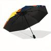 1pc Halloween Tigger Fully Automatic Folding Portable Umbrella, 8 Steel Frames, Three-Fold Design, Suitable for All Seasons, Suitable for Ou
