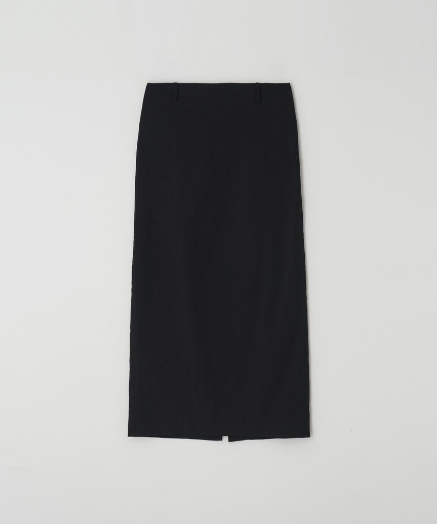 The Rye Back Slit Long Skirt(Black)