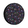 Halloween Day of the Dead Theme Cat Spare Tire Cover Universal 4WD 4x4SUV Wheel Protection Cover Car Accessories 14"15"16"17