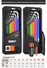 Rainbow Metric Hex Key Set - Comprehensive 6-Sided Screwdriver Tools