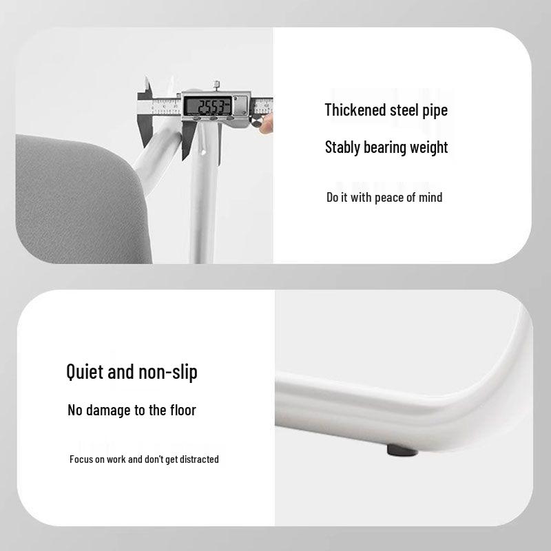 Ergonomic Office Chair with Bow-Shaped Backrest for Long Sitting