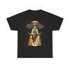 Men's and Women's T-shirts Alien Jesus Graphic